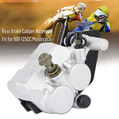 Motorcycle Brake Caliper,Yctze Brems Sattel Hinten Motorrad Bremssattel,Rear Brake Caliper Assembly for Motorcycle 100 Engine Rear Brake Pump Caliper Assembly 200mm go cart brake caliper