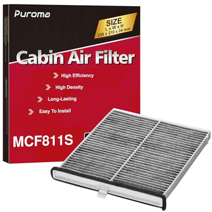 Puroma Cabin Air Filter Activated Carbon for CF11811 CPJ6X Mazda 3&6 CX-5 - style: MCF811S