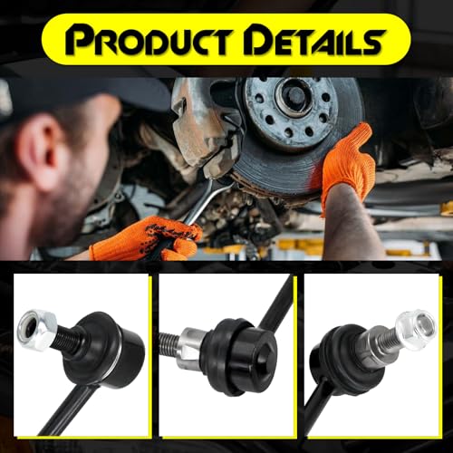 4Pcs Front ＆ Rear Stabilizer Sway Bar End Link Kit, Compatible with 2007-2013 Nissan Altima, 2009-2014 Maxima, 2009-2014 Murano, Replace# K750094, K750095, K750255, K750256