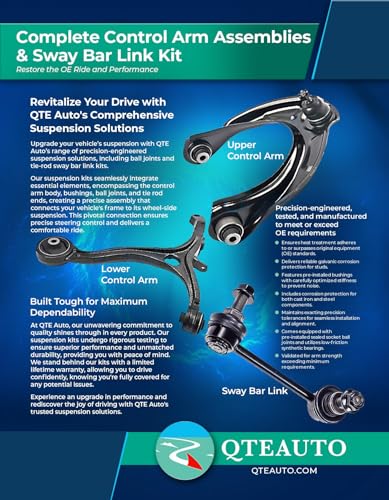 PM Auto Front Left Lower Control Arm Ball Joint Compatible With 2001-2004 Ford Escape