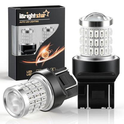 iBrightstar 7443 LED Bulb Red, 7440 LED Brake Light Bulbs Super Bright for Rear Brake Lights and Tail Lights, 2 Pack - color: Red, size: 7443