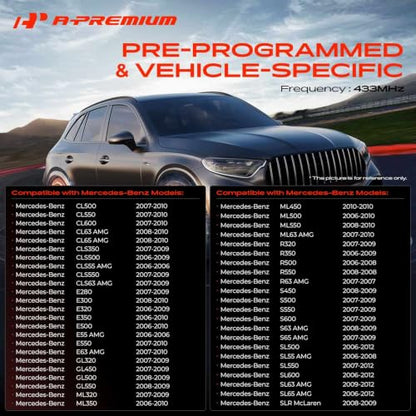 A-Premium 433MHz Pre-Programmed TPMS Sensor Tire Pressure Monitoring Sensor