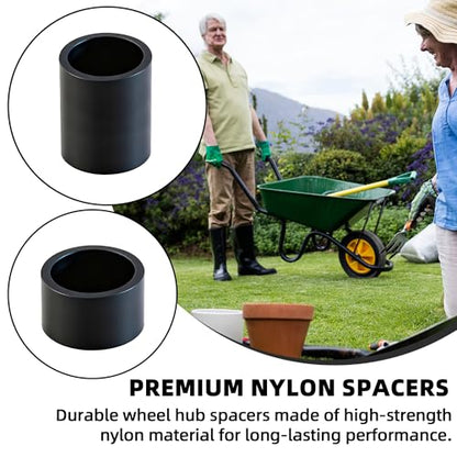 AR-PRO Wheel Hub Spacers – Nylon 5/8" Axle Spacer Kit, Combo Pack with 4 x 1/2in and 2 x 1in Extension Sleeves for Hand Trucks, Dollies, Utility Carts, Wagons - size: 5/8" Bore