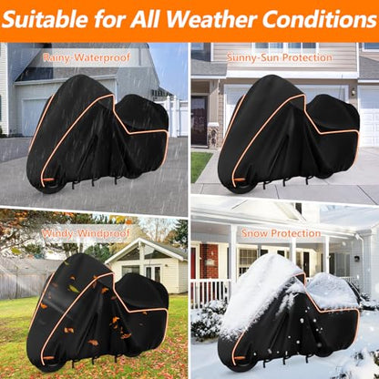 Motorcycle Cover for Harley Davidson Ultra Limited withTrunk Models - size: for Ultra Limited
