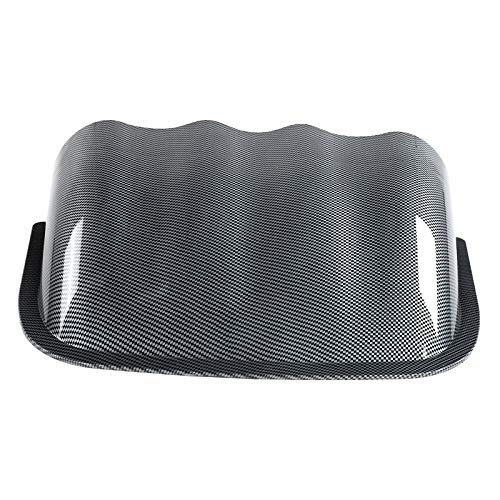 Universal 4 Hole Gauge Mount Holder Carbon Fiber Style Quadruple Dash Meter Pod Instrument Panel Cover for Auto Truck Boat Motorcycle ABS Plastic 52mm Hole Diameter 33.5 x 8.6cm