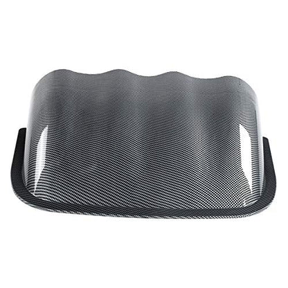 Universal 4 Hole Gauge Mount Holder Carbon Fiber Style Quadruple Dash Meter Pod Instrument Panel Cover for Auto Truck Boat Motorcycle ABS Plastic 52mm Hole Diameter 33.5 x 8.6cm