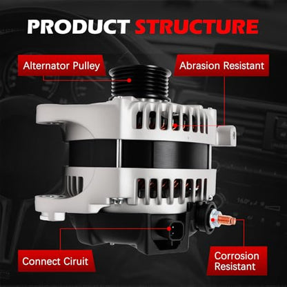 Alternator 11295 160A for Town & Country/Voyager/Grand Caravan - size: 11295