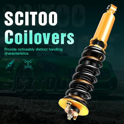 SCITOO Coilovers Suspension Kit Fit for Honda for CR-V 97-01 Struts