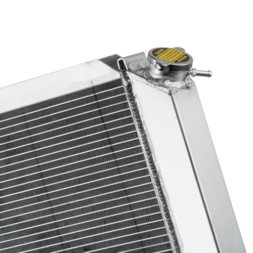 3 Row Radiator Shroud Fan for Ford Mustang GT LX 5.0L V8 MT 1979-1993 Aluminum Radiator with Fan Replacement 3 Rows Radiators Fans - size: 3 Row Radiator+Shroud Fan(MT)