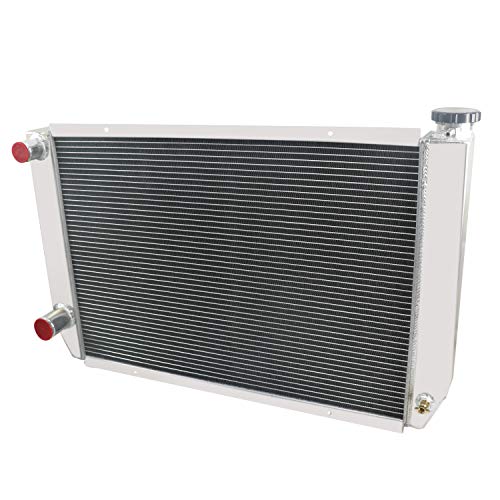 ECMRAD 4 Row Core Universal Aluminum Racing Radiator Double Pass 31" x19" Compatible for Ford Mopar Style