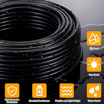 Pangda Air Line Brake Hose Dot Pneumatic,3/8''OD 32.8ft,Black,Pa12 Nylon - size: 3/8''OD 32.8ft