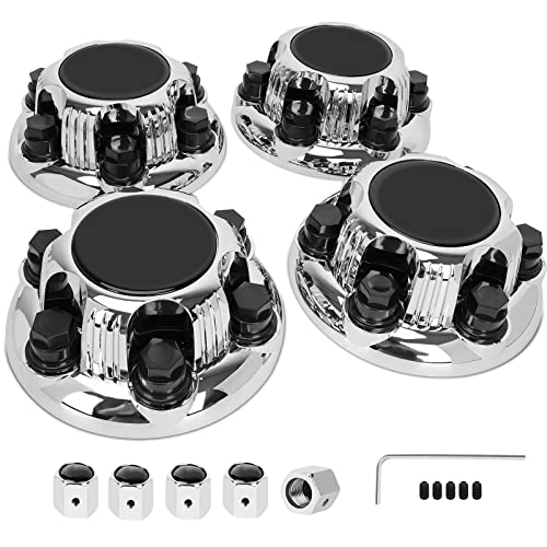 Wheel Center Caps 6 Lug, Chrome for 17" 8 Spoke 6 Lug Wheels, Compatible with 05-13 Chevy Silverado 1500, 07-14 Tahoe/Suburban 1500, 07-13 Avalanche, 09-11 Express 1500/Van, GMC Sierra/Yukon