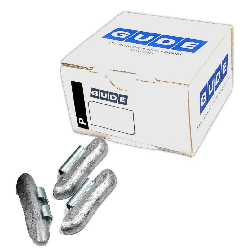 Generic GUDE Tire Wheel Weights REG P Type (Fe) Coated Steel Spring Steel Clip On - Choose Size - 25 Pack (1.50 oz) - size: 1.50 oz