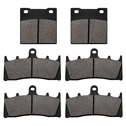LOCOPOW Front and Rear Brake Pads for Suzuki GSX1300R Hayabusa 1999-2007 GSF1200 SK/K Bandit 2001-2005 GSXR750 1996-1999 GSXR 600 1997-2003 TL1000R 1998-2003 - style: Semi-metal