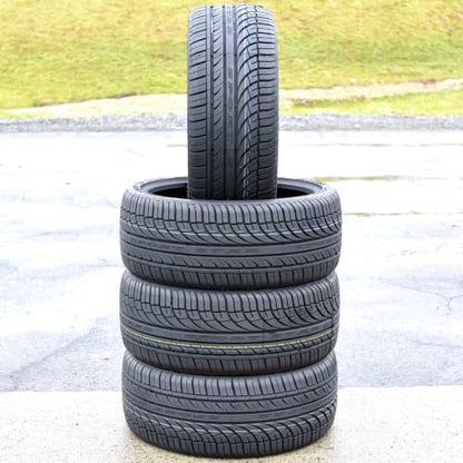 Set of 4 (FOUR) Fullway HP108 All-Season Truck/SUV High Performance Radial Tires-245/45R20 245/45ZR20 245/45/20 245/45-20 103W Load Range XL 4-Ply BSW Black Side Wall UTQG 380AA