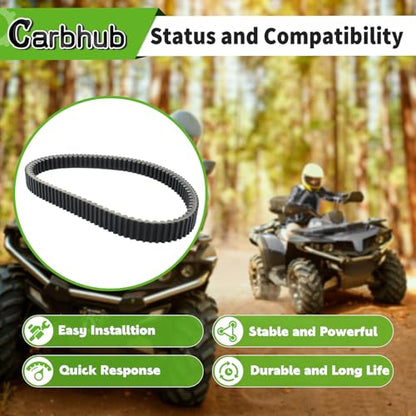 Carbhub ATV UTV Drive Clutch Belt Compatible with Hisun UTV ATV 800 1000 Strike 800 Massimo MSU 800 Cub Cadet Coleman UT800 Bennche Spire 800 Replace Part# 25300-F68-0000