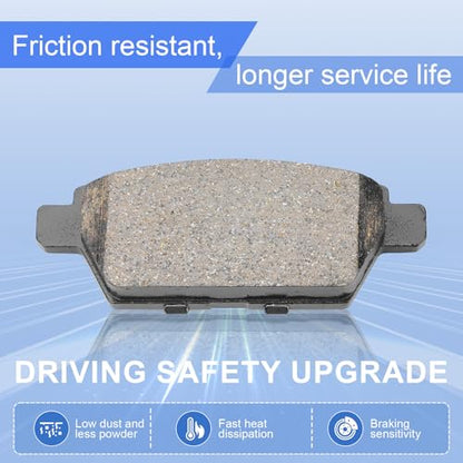 Ceramic Rear Brake Pads for Ford Fusion 2006-2012 - size: D1161
