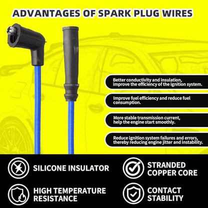 Ignition Distributor w/Cap & Rotor and 4 Iridium Spark Plugs with Wire Set Tune Up Kit 22100-40F00 84-1024 D4P8703 Compatible with Nissan 240SX 1989-1990 D21 1990-1994 Pickup 1995-1996 - size: 84-1024