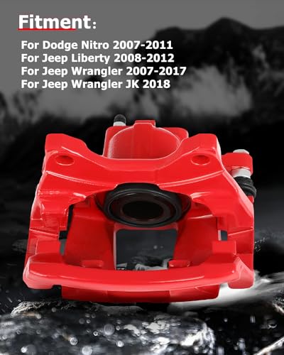 cciyu Rear Left/Right Disc Brake Caliper Assembly with Bracket 18B5046 - size: Rear Left[18B5046]