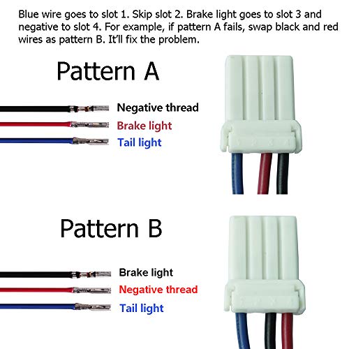 NTHREEAUTO Red LED Rear Tail Lights Motorcycle Taillights Brake Running Compatible with Harley Touring Dyna Road King Electra Glide Street Bob - color: Red
