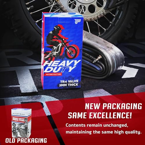 PIVOTRAX-90/90-21 or 80/100-21 (3.00 X 21) Heavy Duty Motorcycle Tube - 3mm Thick - TR4 Valve - size: 90/90-21 (3.00 X 21)