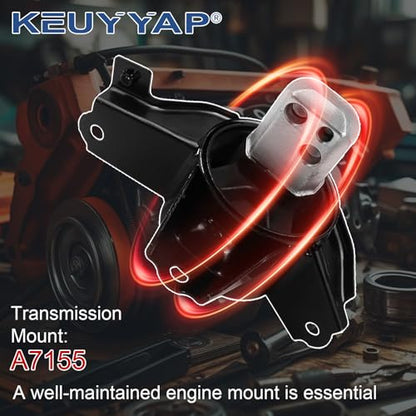 4Pcs Engine Motor Mount Compatible with Hyundai Elantra L4 2.0L 2007-2012