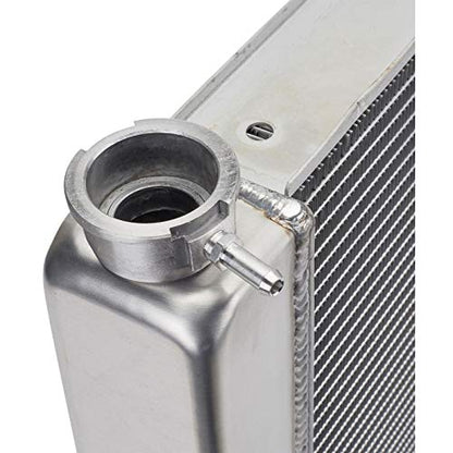 31 in. Double Pass Aluminum Racing Radiator, for S/B Chevy, Furnace Brazed - size: 31 Inch