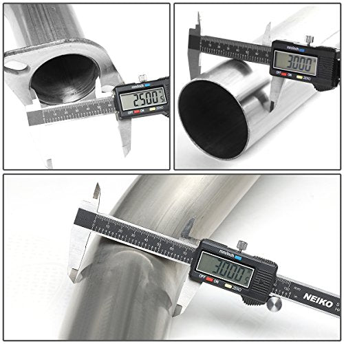 DNA MOTORING CBE-NTT07-56L Stainless Steel Cat Back Exhaust System [Compatible with 04-15 Nissan Titan]