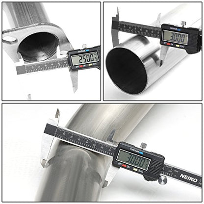 DNA MOTORING CBE-NTT07-56L Stainless Steel Cat Back Exhaust System [Compatible with 04-15 Nissan Titan]