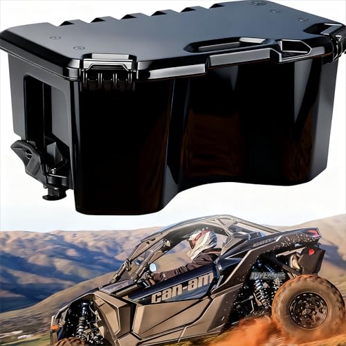 A & UTV PRO Modular Cargo Box for Can Am Maverick, 20 L/5.2 Gallon Rear Storage Cargo Box with Lid Assembly for LIN-Q Can Am Maverick X3 MAX, Defender, Commander Accessories, Replace OEM#715007112 - size: 20 Liter / 5.2 Gallon