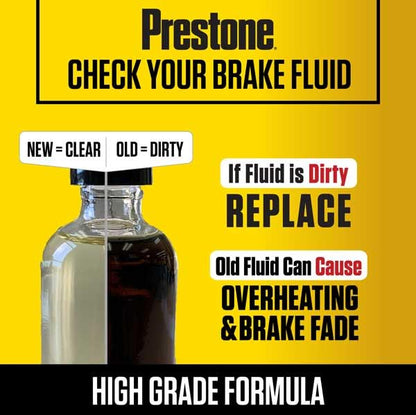 Prestone AS401Y Brake Fluid DOT 3, 32 fl oz., Pack of 12