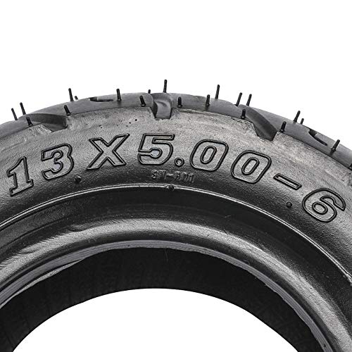 TDPRO 4 Pack of 13x5.00-6 Go Kart Tubeless Tire for ATV Quad Buggy Mower Golf Cart