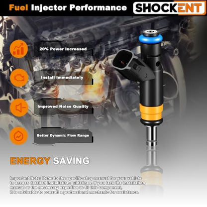 05037479AA Upgraded 5.7L 4-hole Fuel Injectors Fit for:-RAM 1500 2009-2018; for:-Jeep Grand Cherokee 2009-2018; for:-Dodge Charger 2010-2018, Challenger 2009-2016 Set Of 8