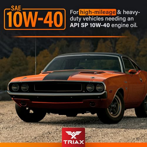 TRIAX Synergy SRT 10W-40 - Full Synthetic, Friction Modified Engine Oil - 20K Miles, API SP Licensed, 3x Wear Protection - Nano Boron and Moly Friction Modified (5 Quart - 3 Pack) - size: 5 Quart - 3 Pack