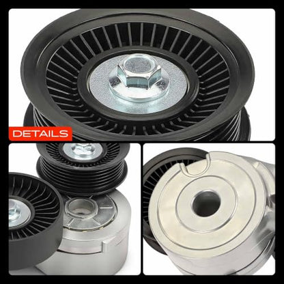 A-Premium Belt Tensioner Assembly with Pulley Compatible with Dodge, Jeep - color: 39120 Grand Cherokee 05-10 (3.7L)/04-09 (4.7L)