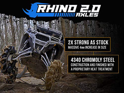 SuperATV Heavy Duty Rhino 2.0 Front CV Axle for Polaris Ranger XP Models (See Fitment) - FRONT - 2X Stronger Than Stock - size: Front