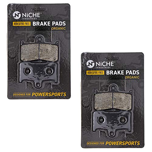 NICHE Front Rear Brake Pad Set for Victory 2204196 2203679 Organic - size: Organic