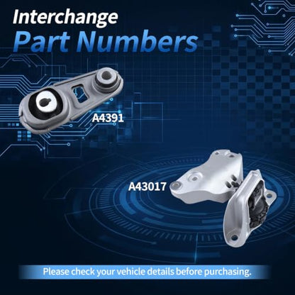Engine Mount Compatible with 2020-2025 Sentra 2.0L, A4391, A43017 - size: 2020-2025 Sentra 2.0L