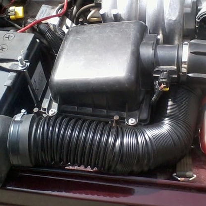 2.5 Inch Cold Air Intake Pipe: Universal Flexible Duct with Length from 9.5" to 40" for Customize Air Intake System Hose Tube - color: Black, size: 2.5 inches