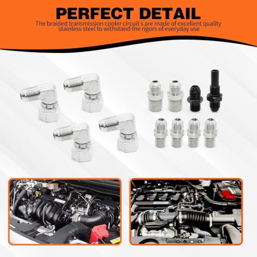 6AN 70" Cooler Line kit Compatible with TR6060 AOD 4L80E TH350