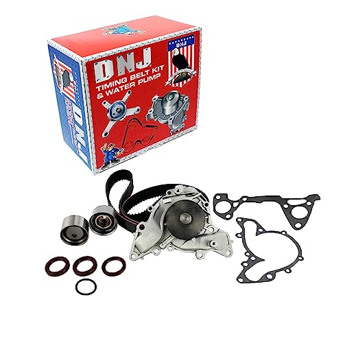 DNJ TBK133WP Timing Belt Kit with Water Pump for 1997-2012 Mitsubishi Diamante, Eclipse, Endeavor 3.5L-3.8L V6 24V SOHC 3497cc