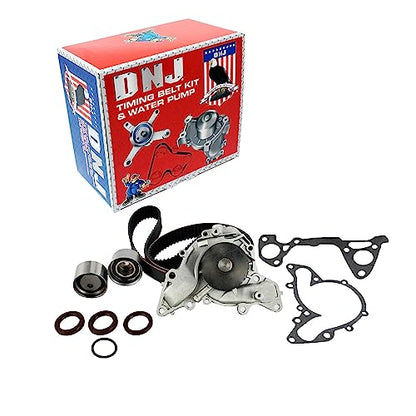 DNJ TBK133WP Timing Belt Kit with Water Pump for 1997-2012 Mitsubishi Diamante, Eclipse, Endeavor 3.5L-3.8L V6 24V SOHC 3497cc