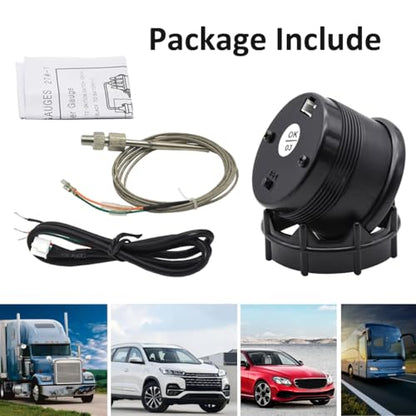 Car Exhaust Gas Temperature Gauge 12V Auto Exhaust Gas Temp Gauge - color: Blue Light Exhaust Gas Temp