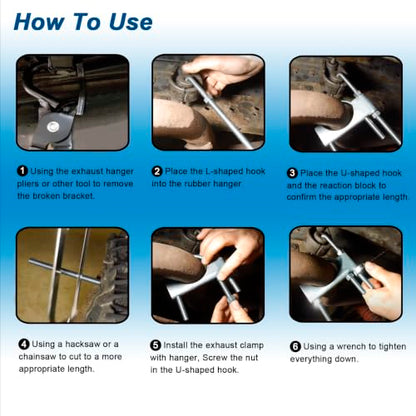 4" Exhaust Clamp With Hanger One-Piece Muffler Hanger, Pack of 1 - size: 4"-1 PACK（One-Piece)