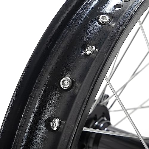 TOFR 18"x2.15" CNC Rear Wheel Rim for Surron Ultra Bee Sur-ron Spoked Wheel - color: Black, size: N/A Front 18" Rear