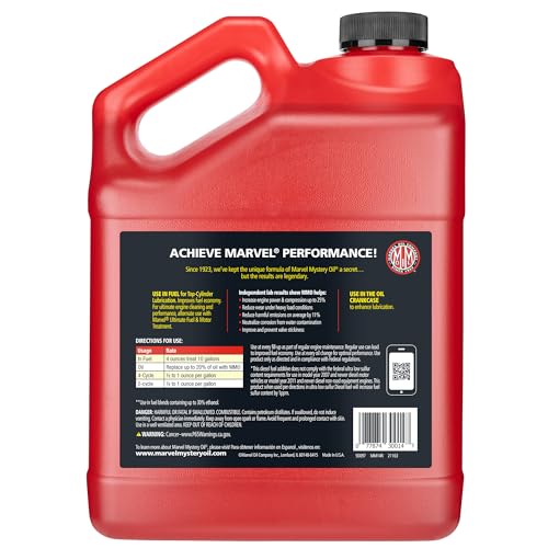 Marvel Mystery Oil Original Motor Treatment, 128 oz. (Pack of 4) - size: 128 Fl Oz (Pack of 4)