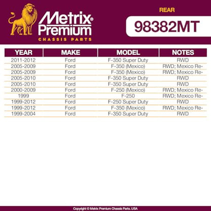 Metrix Premium Chassis Parts Sway Bar End Link Kit Fits F-350 (Mexico) RWD - size: K80269 x2/ PAIR