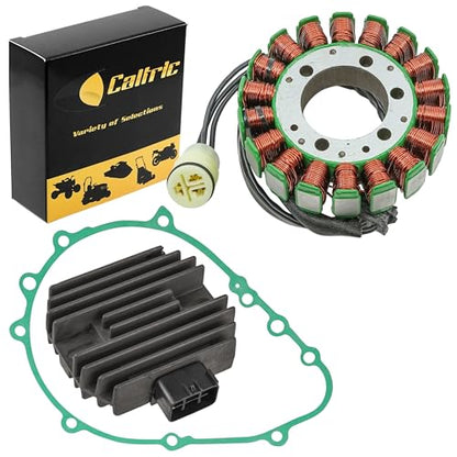 Caltric Stator Regulator Rectifier W/Gasket Compatible with Kawasaki Z1000 Zr1000 Zr 1000 2003-2013