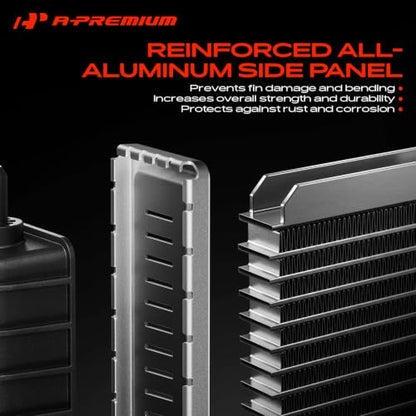 A-Premium Engine Coolant Radiator Assembly Compatible with Dodge, Chrysler