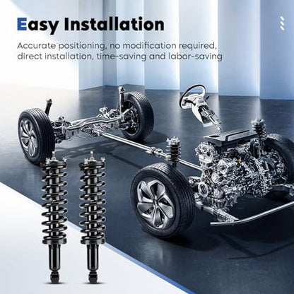 Front Complete Struts Assembly w/Coil Spring Shock Absorber Compatible with 1996-2002 Toyota 4Runner 4WD 3.4L V6 Only, Replace for 171351L 171351R, 2Pcs